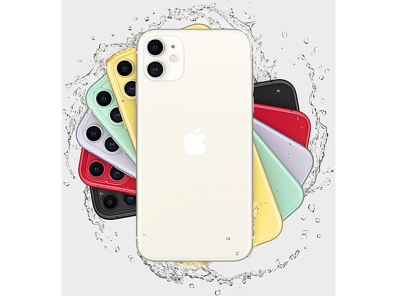 APPLE iPhone 11 — Smartphone, Blanco, 128 GB, 4 GB RAM, 3110 mAh, vista 5