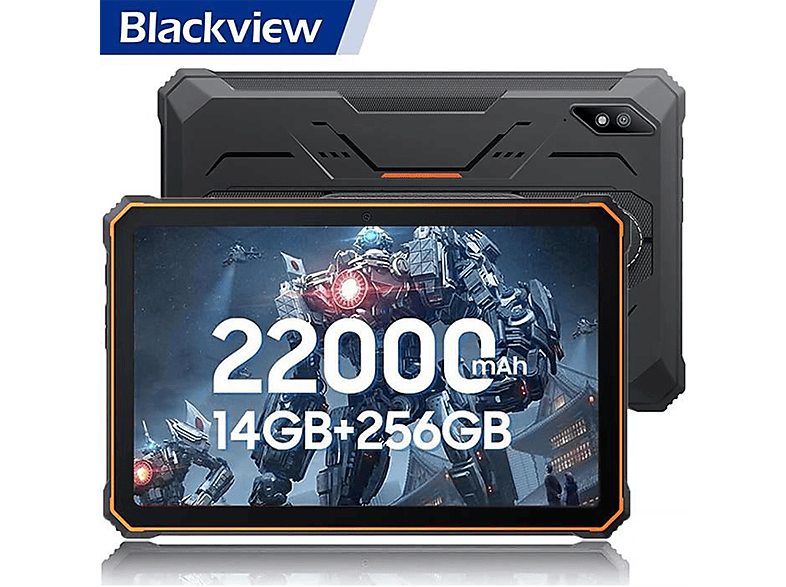 BLACKVIEW Active 8 Pro Rugged — Tablet, 256 GB, Naranja, 8 GB RAM, 10,36" Full-HD+