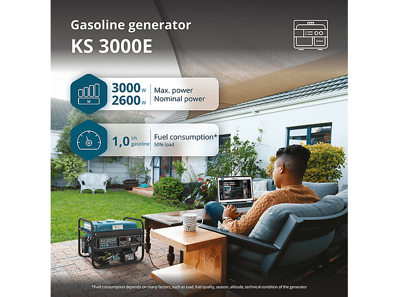 KÖNNER & SÖHNEN KS 3000E — Generador de energía, vista 2