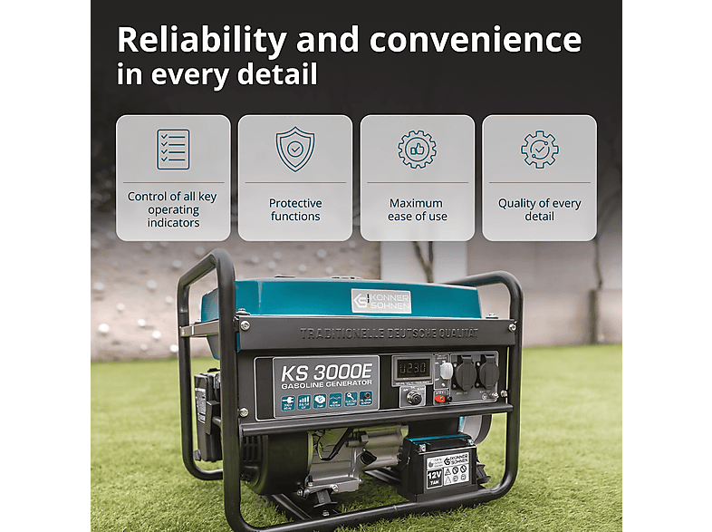 KÖNNER & SÖHNEN KS 3000E — Generador de energía, vista 3