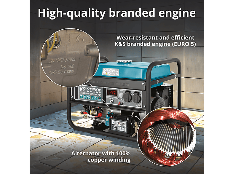 KÖNNER & SÖHNEN KS 3000E — Generador de energía, vista 4