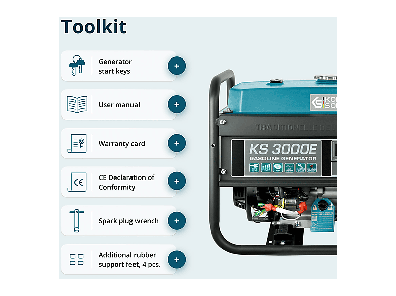 KÖNNER & SÖHNEN KS 3000E — Generador de energía, vista 7