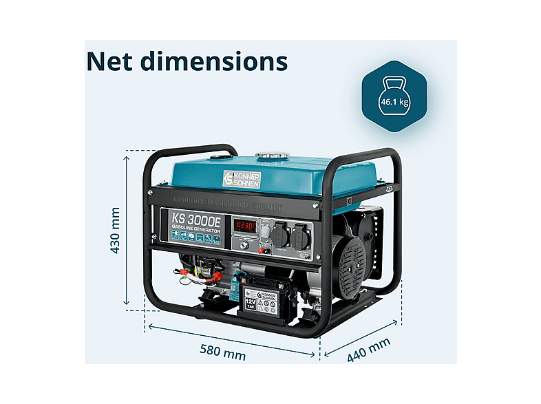 KÖNNER & SÖHNEN KS 3000E — Generador de energía, vista 9