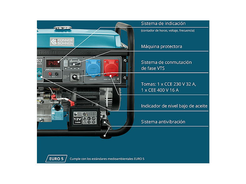KÖNNER & SÖHNEN KS 10000E 1/3 — Generador de energía, vista 7