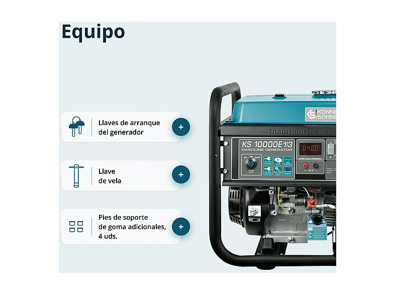 KÖNNER & SÖHNEN KS 10000E 1/3 — Generador de energía, vista 8