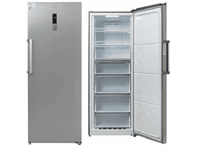 JOCEL JCV-380LNFI — Congelador vertical, 185,5 cm, Inox