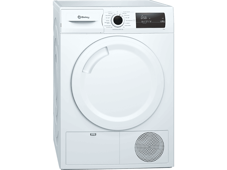 BALAY 3SB287B — Secadora bomba de calor, Eléctrico, 8 kg, 3 programas, Blanco
