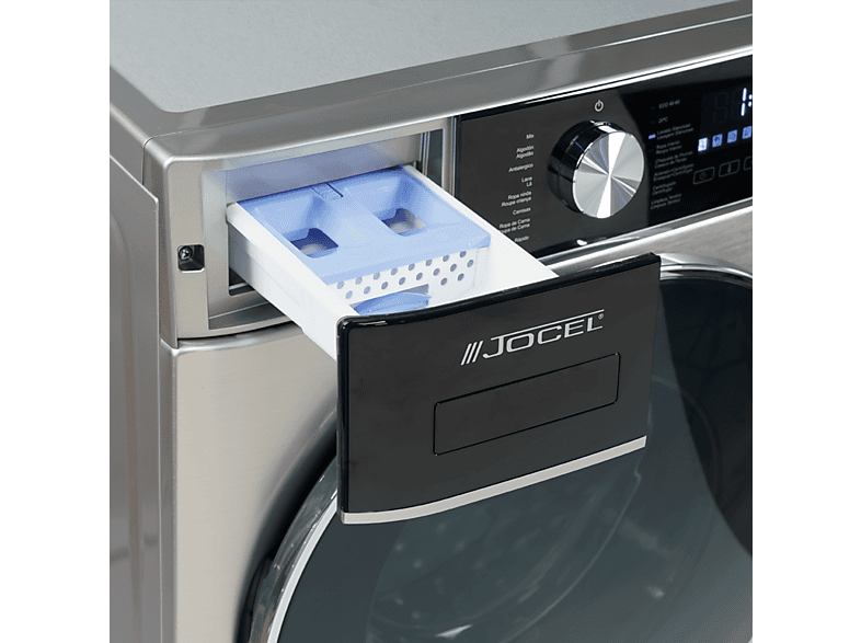 JOCEL JLR014085 — Lavadora carga frontal, 9 kg, 16 programas, Inox, 1400 rpm, vista 4