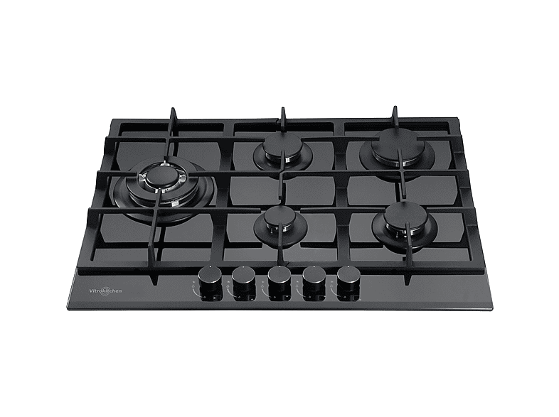 VITROKITCHEN CG73NN — Placa de gas, 51 cm, Negro, 5 zonas, vista 3