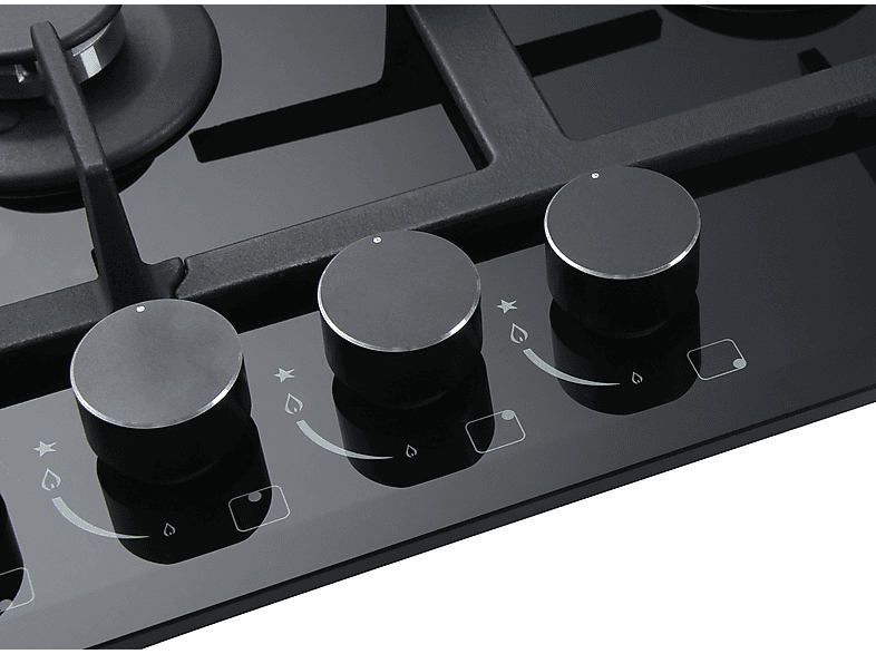 VITROKITCHEN CG73NN — Placa de gas, 51 cm, Negro, 5 zonas, vista 4