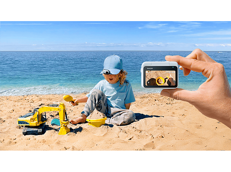 INSTA360 — Cámara deportiva Cámara de acción Insta360 GO 3S (128GB) con video 4K y accesorios, Blanco, vista 7