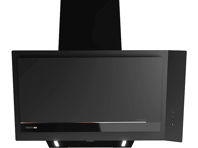 TEKA DVI 88 Infinity G1 — Campana decorativa, 4 velocidades, 726 m³/h, 800 mm, Negro
