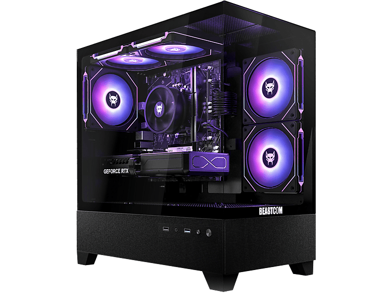 BEASTCOM Q5 Pro Gaming — PC Gaming, 16 GB RAM, 1 TB SSD, Negro, AMD Ryzen™ 5 4500