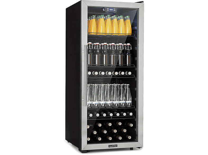 KLARSTEIN Beersafe 7XL — Nevera pequeña, Altura 127,70 cm, Capacidad 242 l, Acero Inoxidable