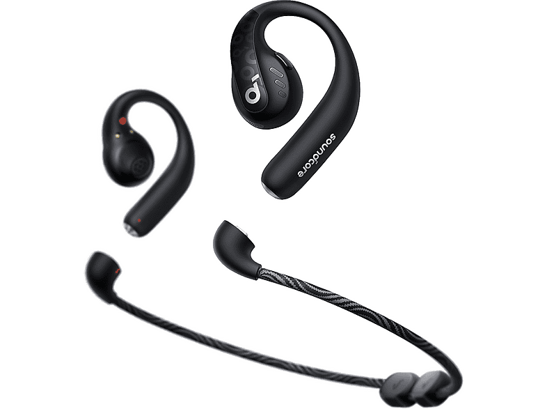 SOUNDCORE BY ANKER — Auriculares deportivos, Bluetooth, Negro, AeroFit Pro SOUNDCORE BY ANKER, Control remoto, vista 3