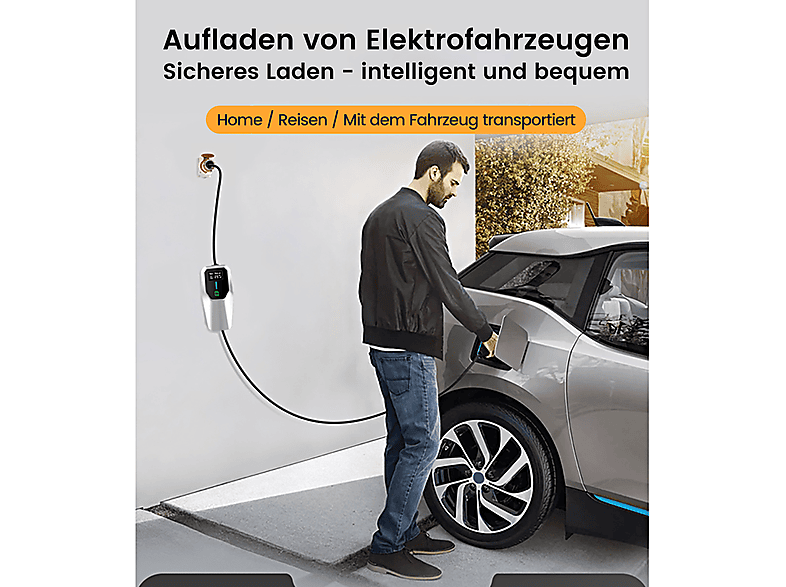 HEXINEX 22kW [3-Fases|5 m|6-32A] — Cargadores vehículos eléctricos, Black, vista 2