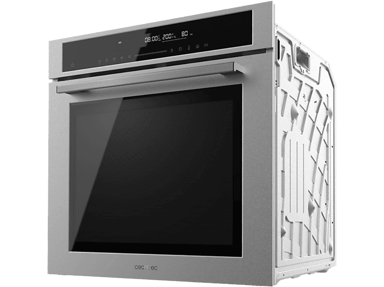 CECOTEC 2831 BOLERO HEXA SM406000 — Horno a vapor, Integrable, 65 cm, Plateado, 72 l