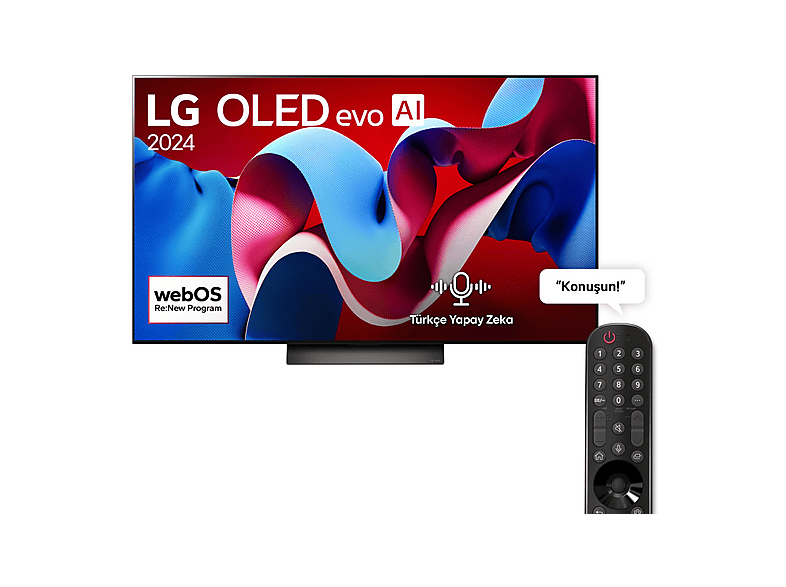 LG OLED55C46LA.AEU — TV OLED 55", Negro, UHD 4K, Α9 Gen7 Procesador AI 4K, Smart TV