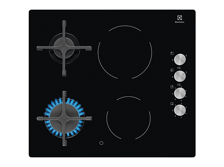 ELECTROLUX EGE6172NOK — Placa de inducción, 580 mm, Negro, 4 zonas