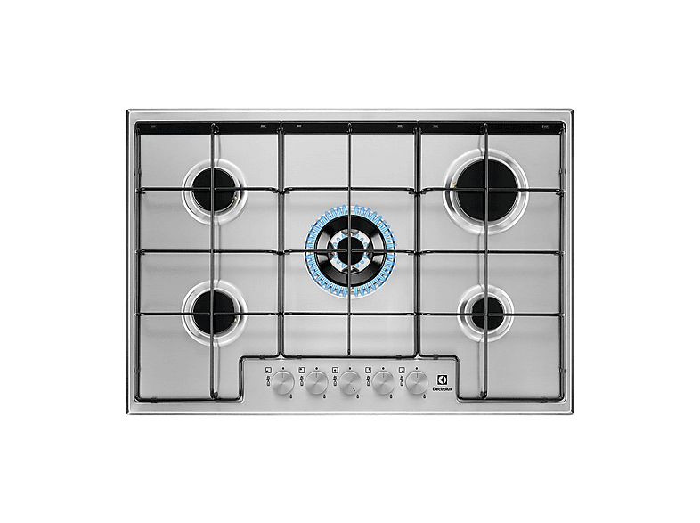 ELECTROLUX 212005555 — Placa de gas, 74,4 cm, Inox, 5 zonas
