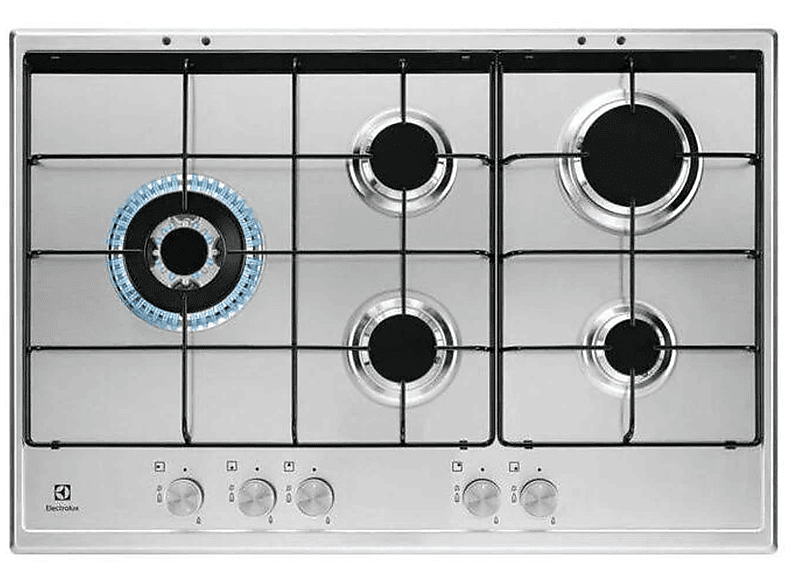 ELECTROLUX 205025590 — Placa de gas, 745 mm, Inox, 5 zonas