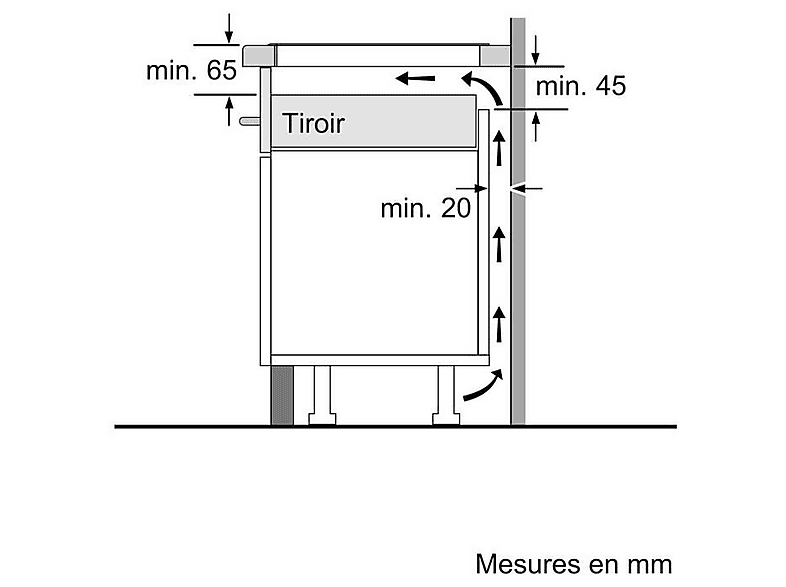 BOSCH PUC611AA5E — Placa de inducción, 592 mm, Negro, 3 zonas, vista 6
