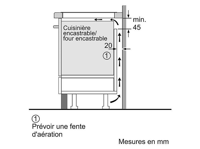 BOSCH PUC611AA5E — Placa de inducción, 592 mm, Negro, 3 zonas, vista 8
