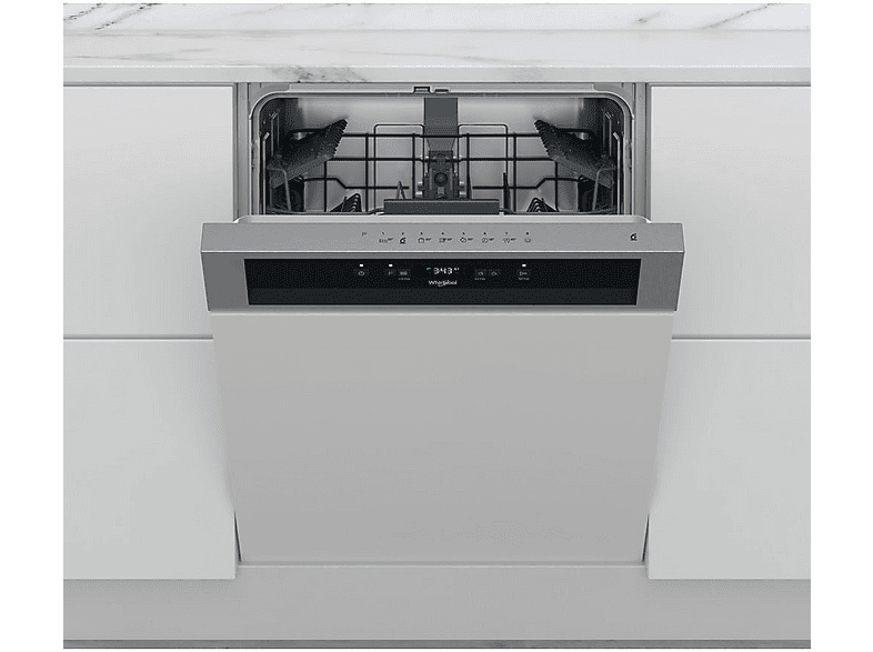 WHIRLPOOL WBC3C26X — Lavavajillas integrable 60 cm, 14 servicios, 8 programas, 595 mm, Grey