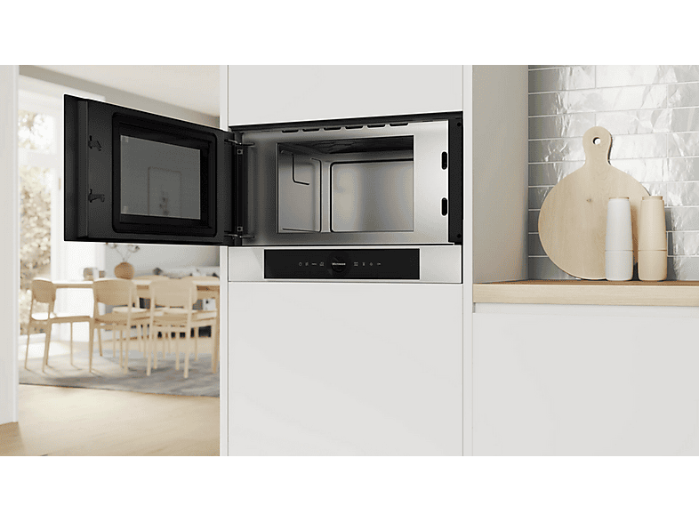 BOSCH BFL7221W1 — Microondas, 1,220 W, White, 5 niveles potencia, 21 l, vista 4