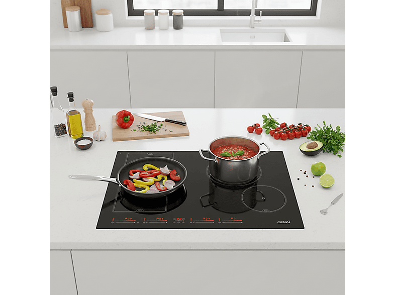 CATA 308606334 — Placa de inducción, 800 mm, Negro, 4 zonas, vista 9