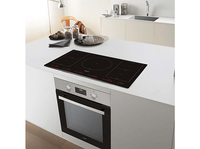 CATA 08024402 — Placa de inducción, 900 mm, 5 zonas, Negro., vista 3