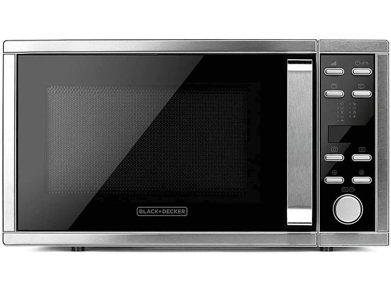 BLACK & DECKER ES9700040B — Microondas libre instalación, 1000 W, Gris, 10 potencia, 25 l