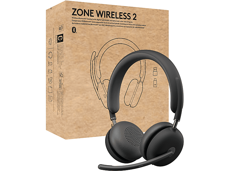 LOGITECH — Auriculares de oficina, Circumaurales, Bluetooth, 981-001311 LOGITECH