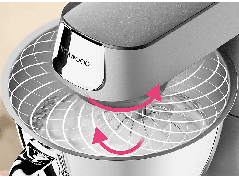 KENWOOD KVC85.124SI — Robot amasador, 1200 W, Gris, 5 l, vista 9