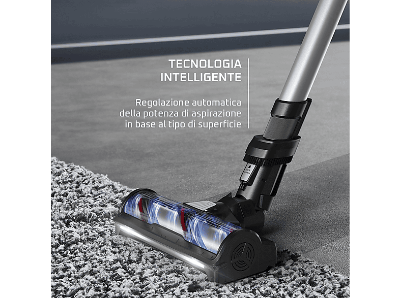 ROWENTA RH9A32WO — Aspirador escoba, 350 W, Potencia de succión 150 W, Aluminio, Verde, vista 3