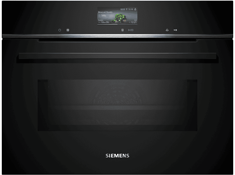 SIEMENS CM776GKB1 — Horno microondas, Integrable, Pirolítico, 59,4 cm, Negro, vista 2