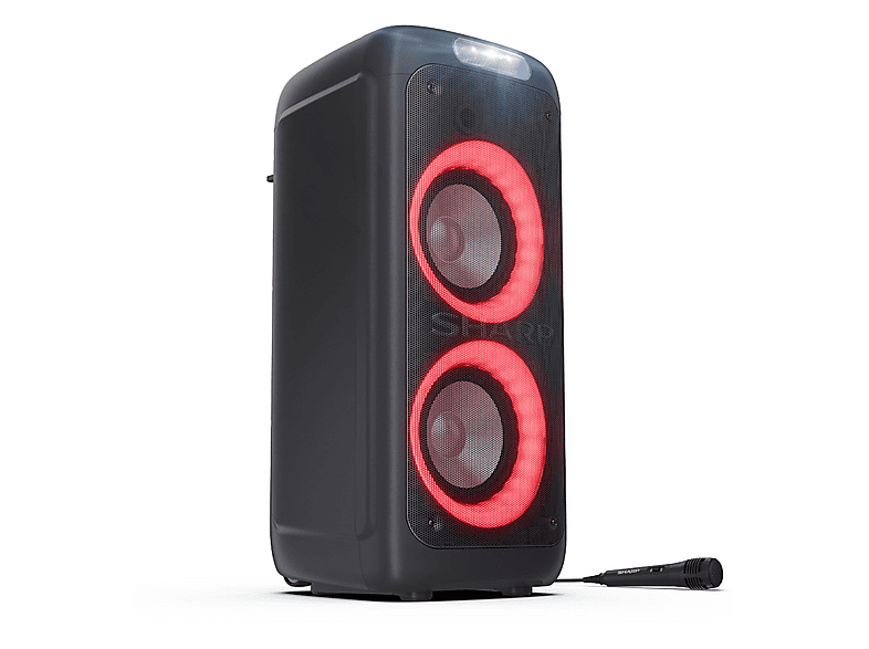 SHARP PS-949 — Altavoz portátil, 200 W, Bluetooth, Negro, 12h, vista 3