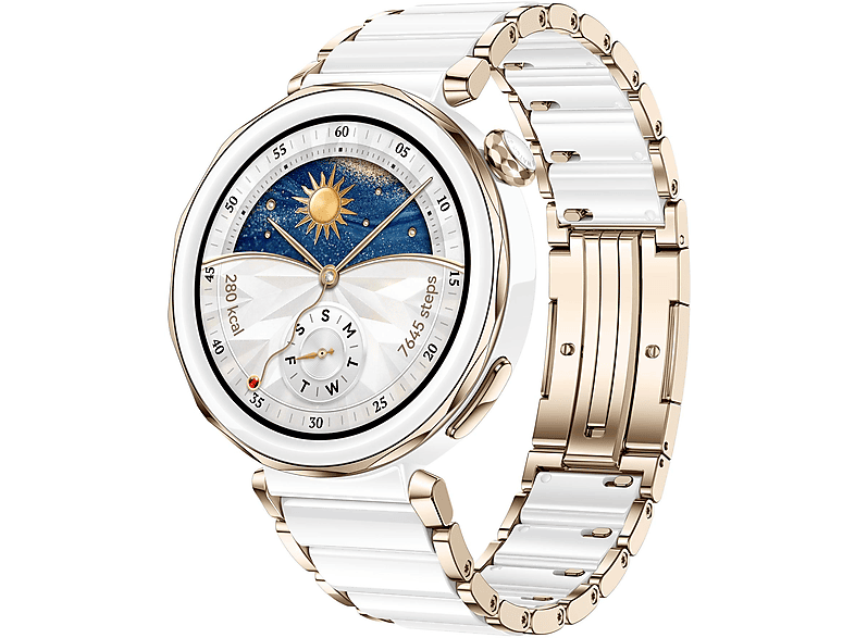 HUAWEI GT5 PRO 42MM CERAMIC TITANIUM — Smartwatch, 130–190 mm, Blanco, Titanio y cerámica