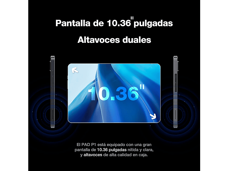AGM Pad P1 — Tablet, 256 GB, Grey, 8 GB RAM, 10,36" HD, vista 3