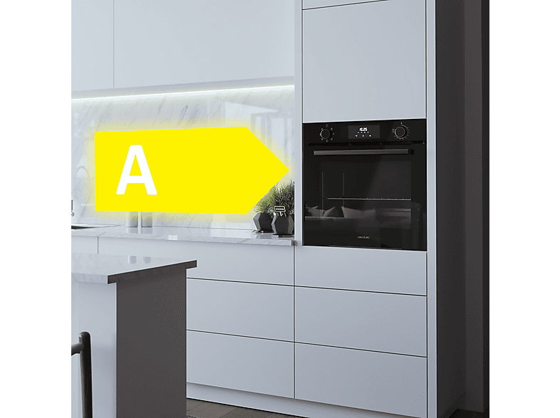 CECOTEC Bolero Hexa M226000 Glass Black A — Horno multifunción, 57,9 cm, Negro, Libre instalación, 72 l, vista 7