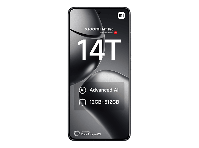 XIAOMI 14T PRO 6.67P/5G/8N/12+512GB/B — Smartphone, 12 GB RAM, 5,000 mAh, Negro Titanio, Móvil Android, vista 3