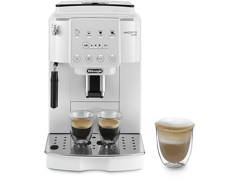 DELONGHI Magnifica ECAM220.21.WW — Cafetera superautomática, 1450 W, Blanco, 15 bar, 2 tazas
