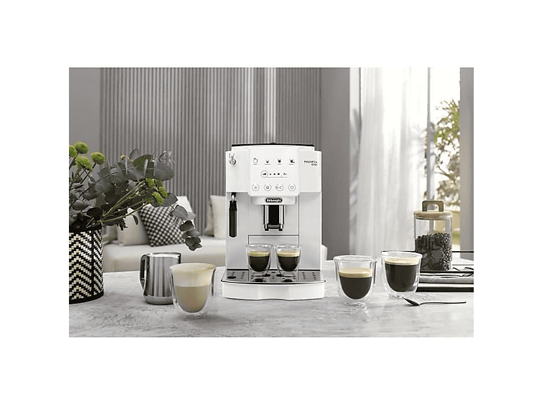 DELONGHI Magnifica ECAM220.21.WW — Cafetera superautomática, 1450 W, Blanco, 15 bar, 2 tazas, vista 2