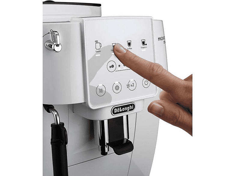 DELONGHI Magnifica ECAM220.21.WW — Cafetera superautomática, 1450 W, Blanco, 15 bar, 2 tazas, vista 3