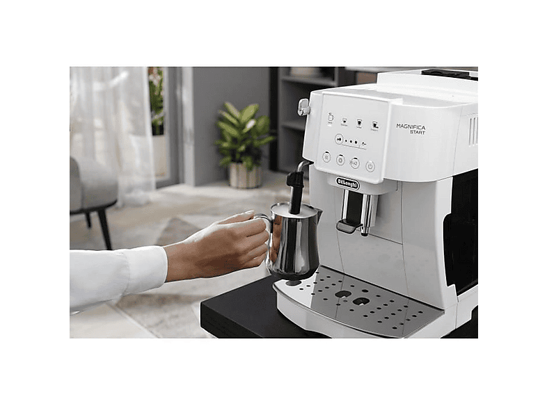 DELONGHI Magnifica ECAM220.21.WW — Cafetera superautomática, 1450 W, Blanco, 15 bar, 2 tazas, vista 5
