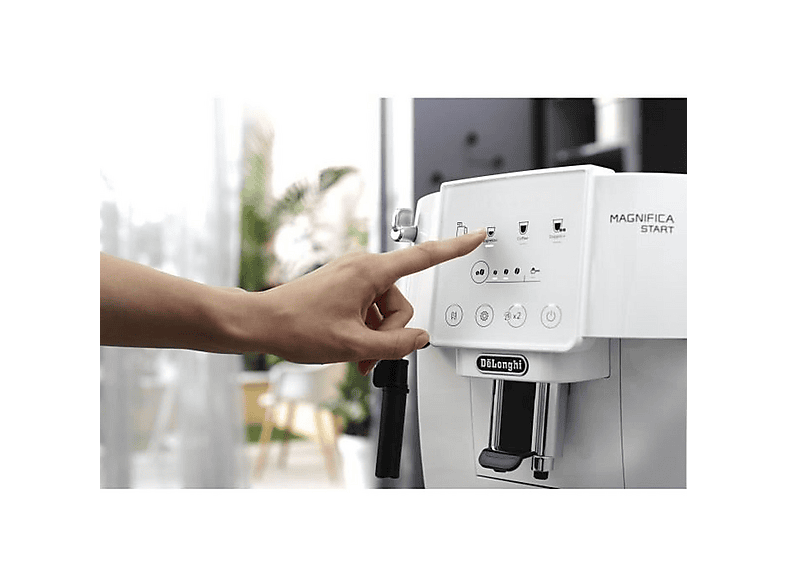 DELONGHI Magnifica ECAM220.21.WW — Cafetera superautomática, 1450 W, Blanco, 15 bar, 2 tazas, vista 8