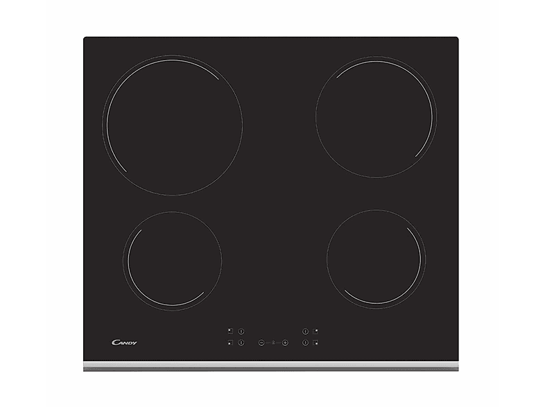CANDY 33801795 — Placa de vitrocerámica, 590 mm, Black, 4 zona(s) zonas