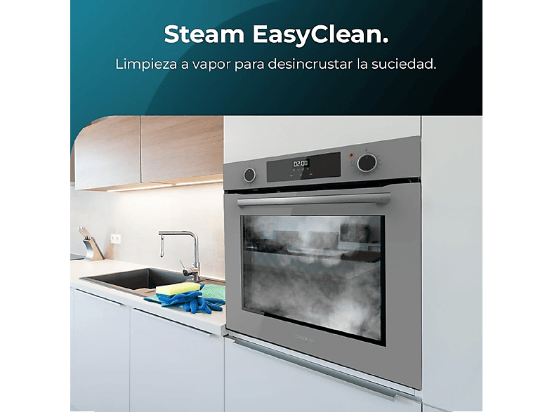 CECOTEC Bolero Hexa M226000 Glass Grey A — Horno multifunción, 57,9 cm, Gris, Montaje en Pared, 72 l, vista 2