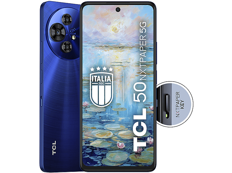 TCL 50 NXTPAPER 5G — Smartphone, Azul, 256 GB, 8 GB RAM, 120 Hz