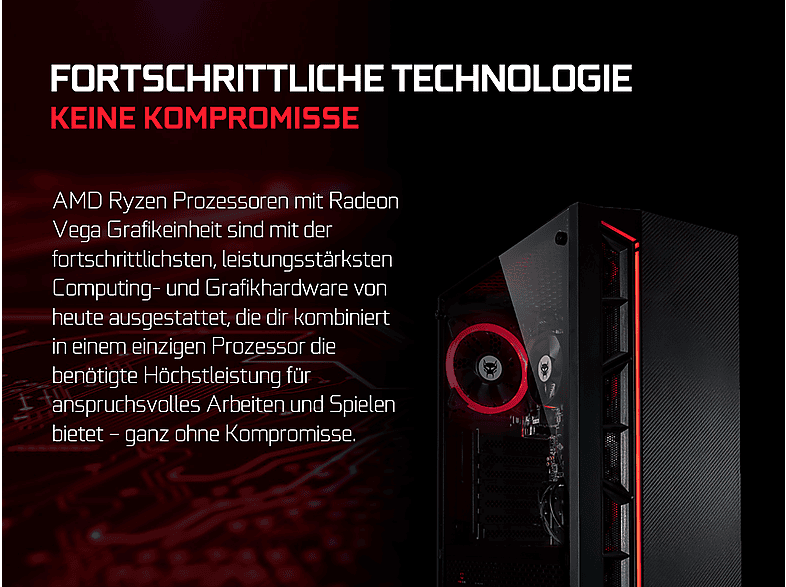 BEASTCOM Q3 Essential Gaming — PC Gaming, 8 GB RAM, 512 GB SSD, Negro, AMD Ryzen™ 5 3400G, vista 7